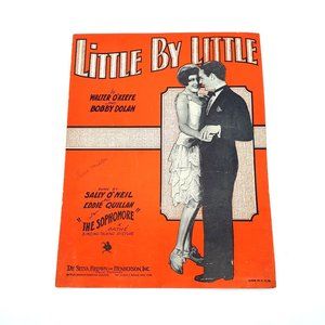 Vintage Sheet Music 1929 Little By Little Piano Voice Ukulele The Sophomore